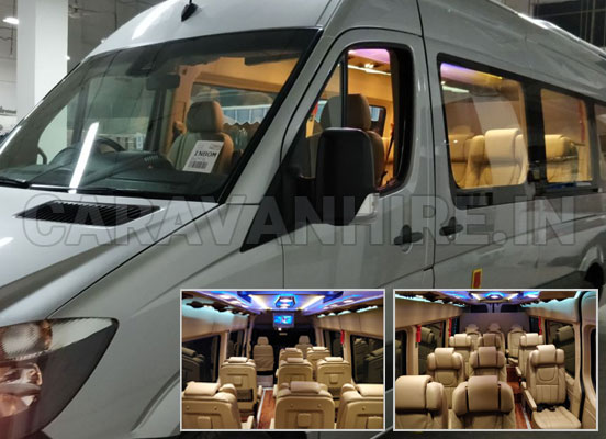 11 seater mercedes imported mini van on rent in delhi