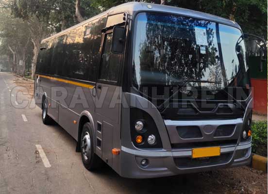 18 seater imported mini coach with washroom on rent in delhi