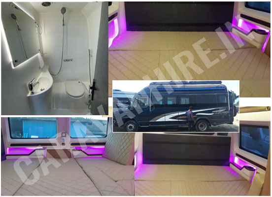7 seater sleeping luxury caravan on rent in delhi