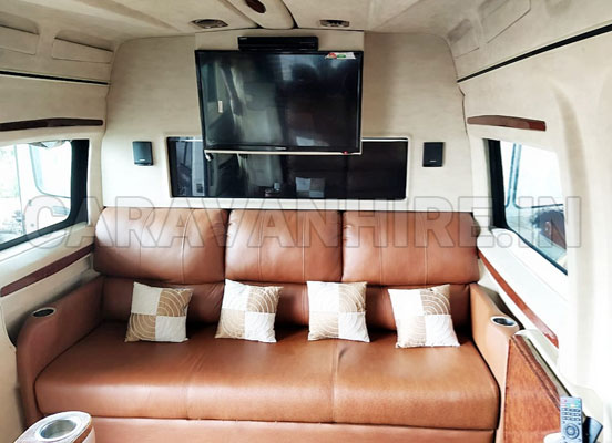 5 seater caravan on rent in delhi