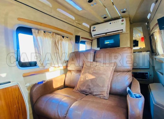 7 seater private caravan on rent in delhi