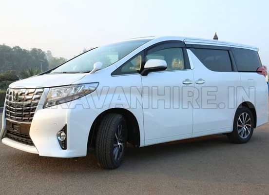 toyota vellfire premium car rental in delhi